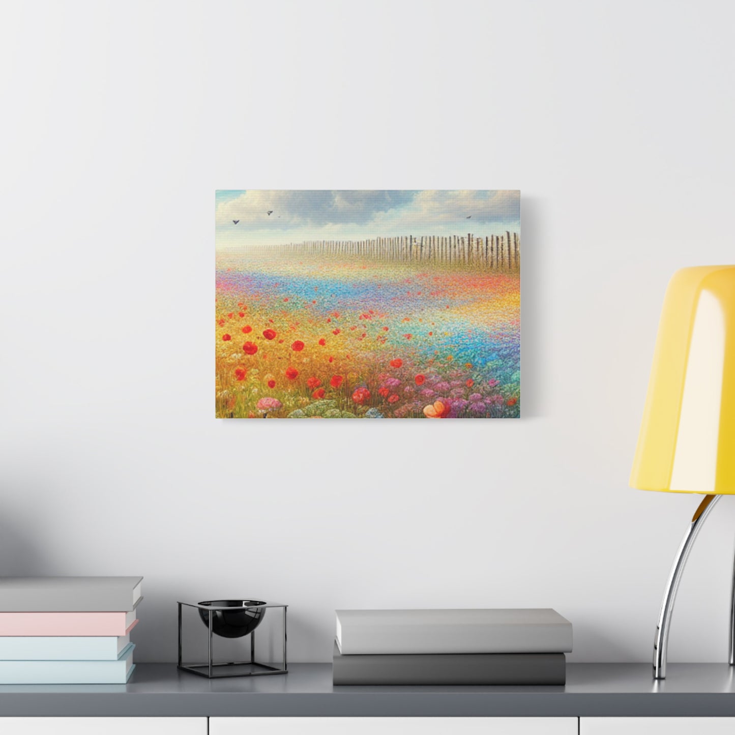 Vibrant Flower Field Canvas Wall Art