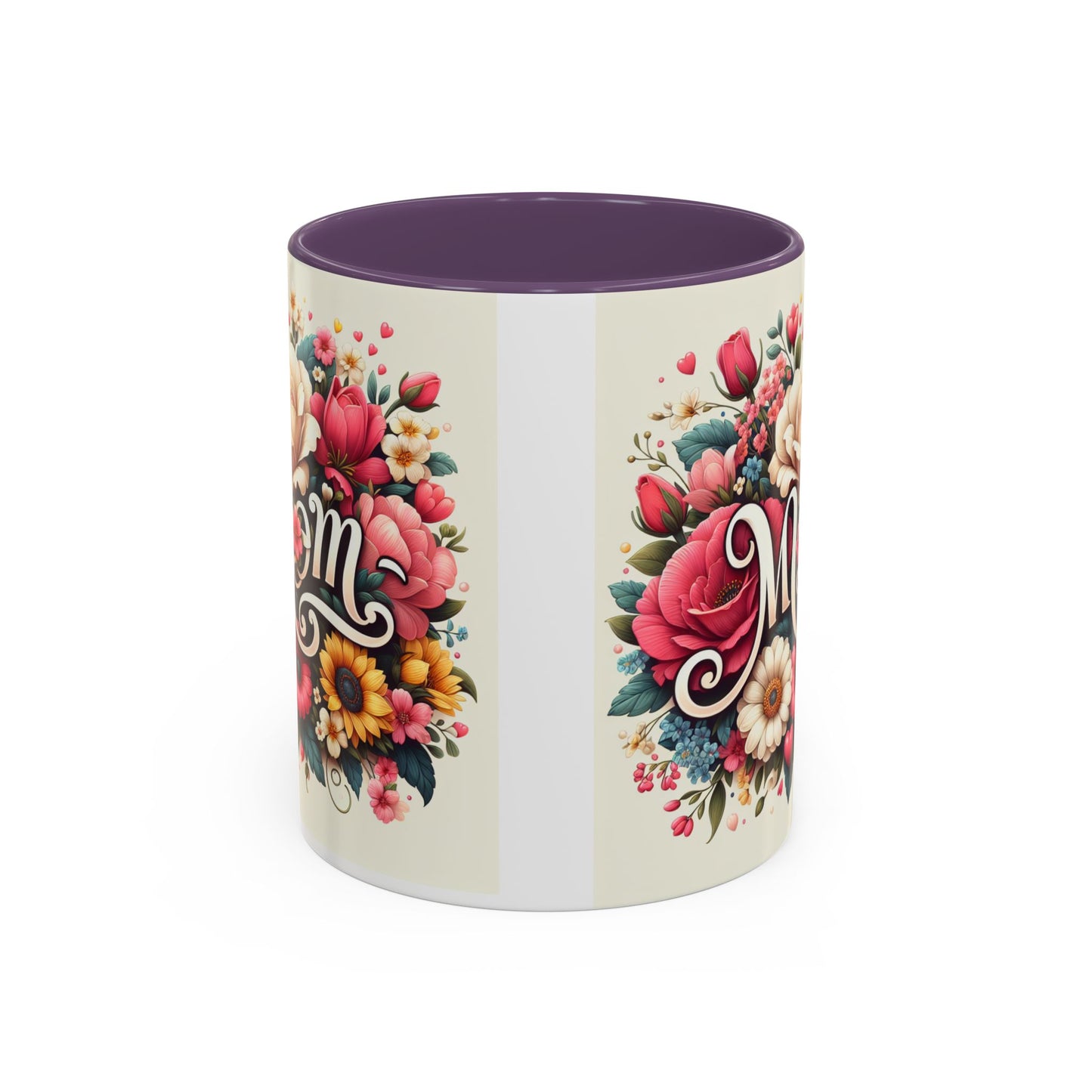 Floral Mom Coffee Mug - Colorful 11oz & 15oz Accent Mug for Mother's Day