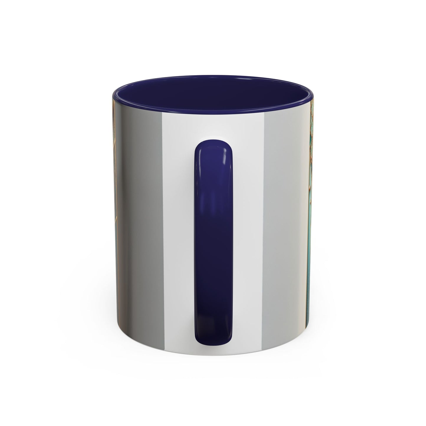 Elegant Swirl Accent Coffee Mug - Artistic Design for Coffee Lovers