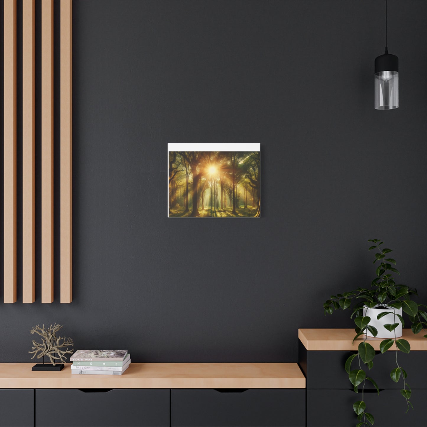 Serene Forest Matte Canvas Art - 1.25" Stretched Wall Decor