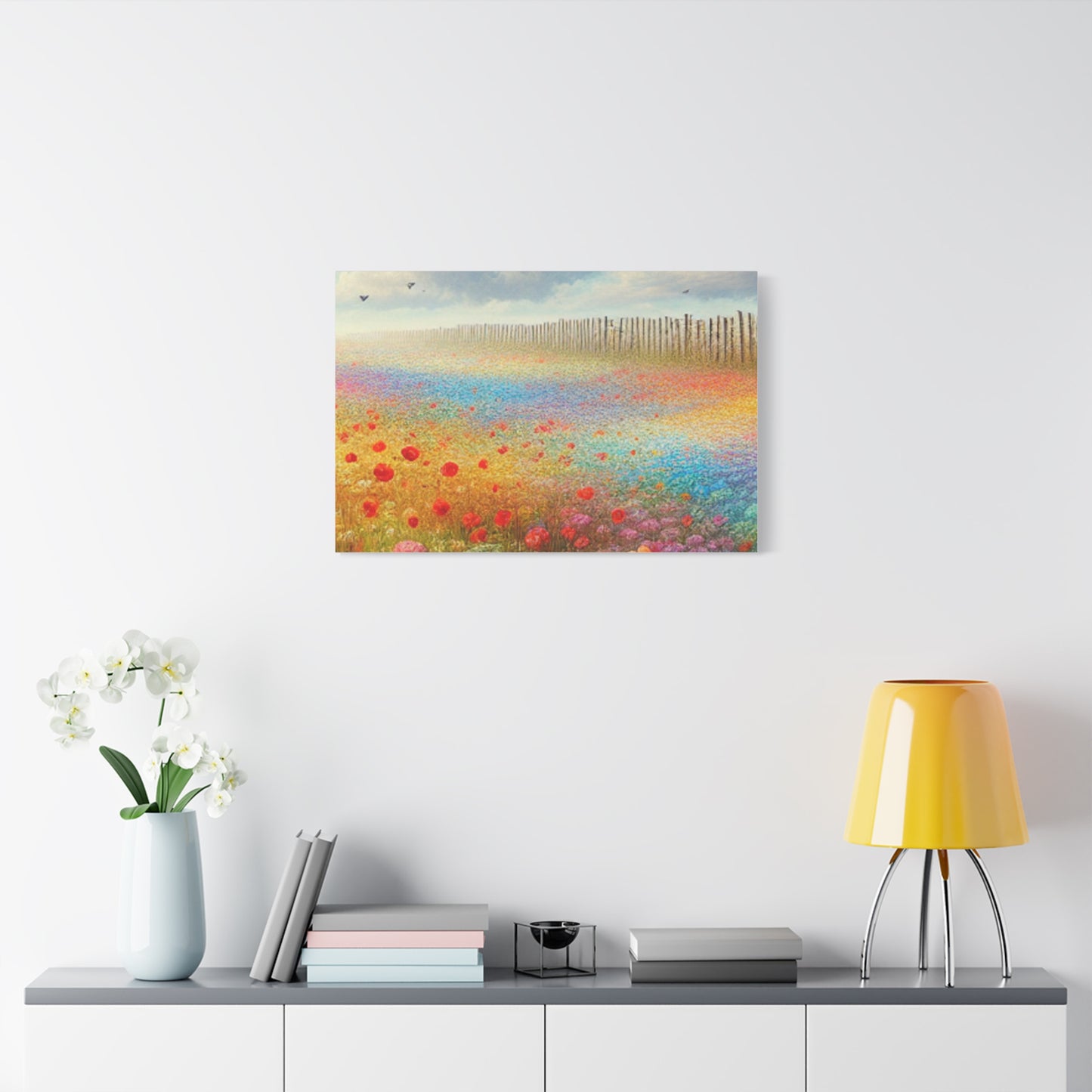 Vibrant Flower Field Canvas Wall Art