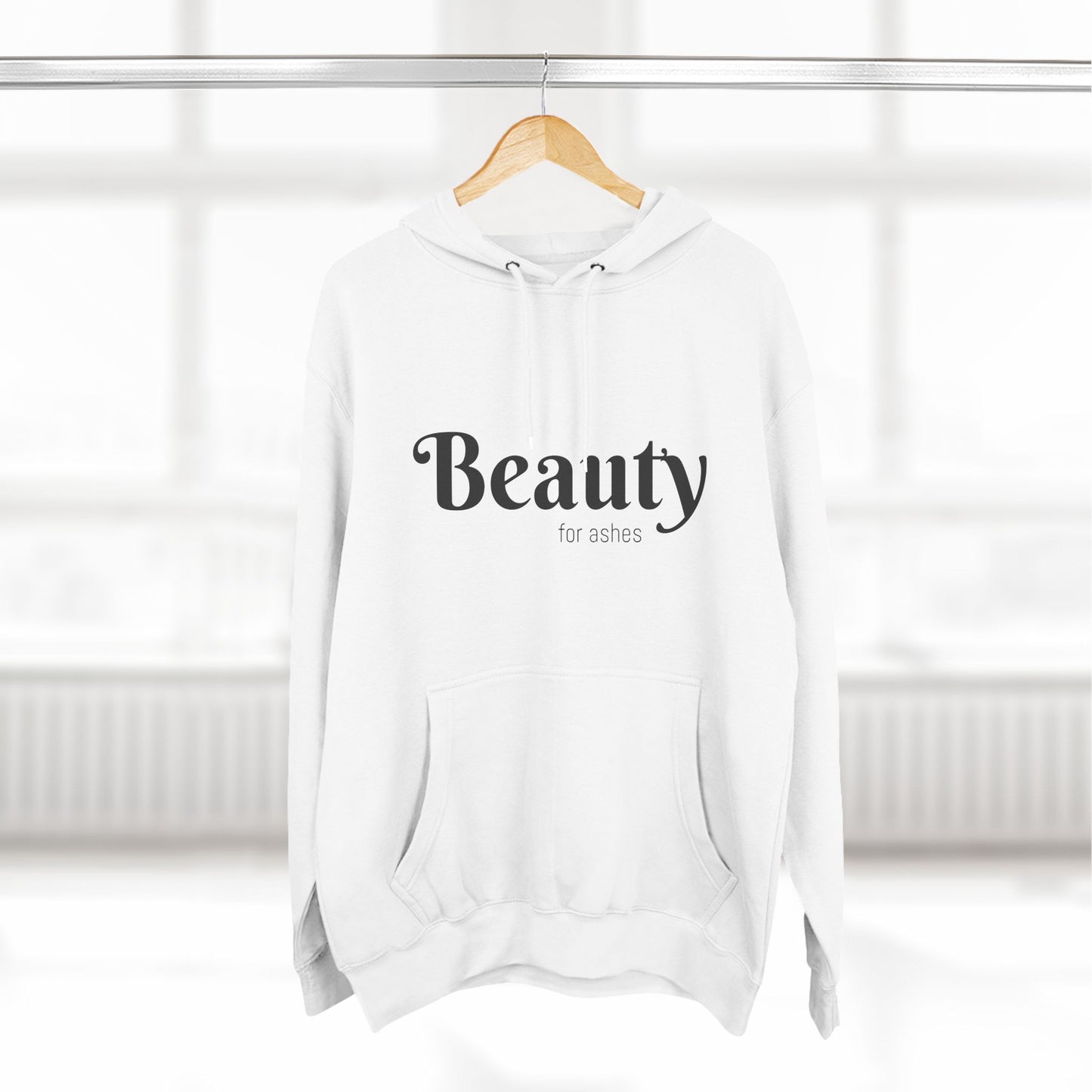 Three-Panel Fleece Hoodie