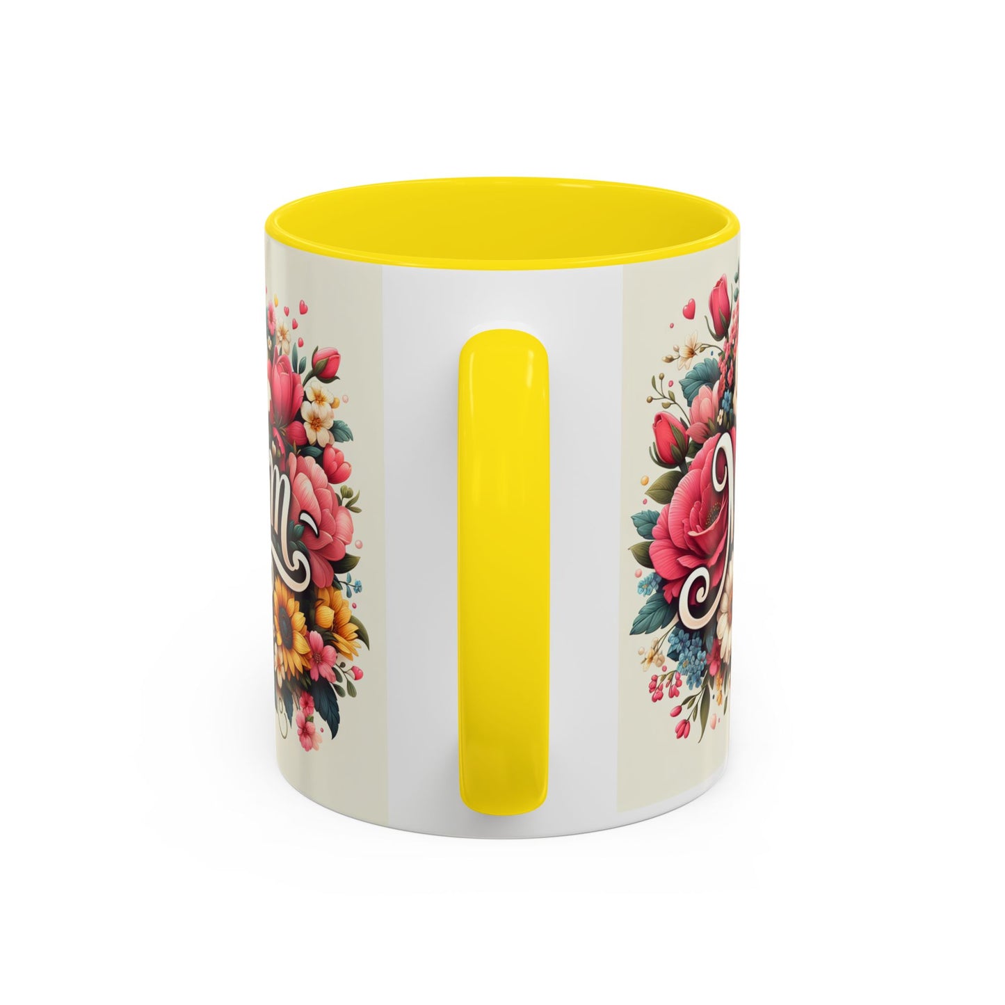 Floral Mom Coffee Mug - Colorful 11oz & 15oz Accent Mug for Mother's Day