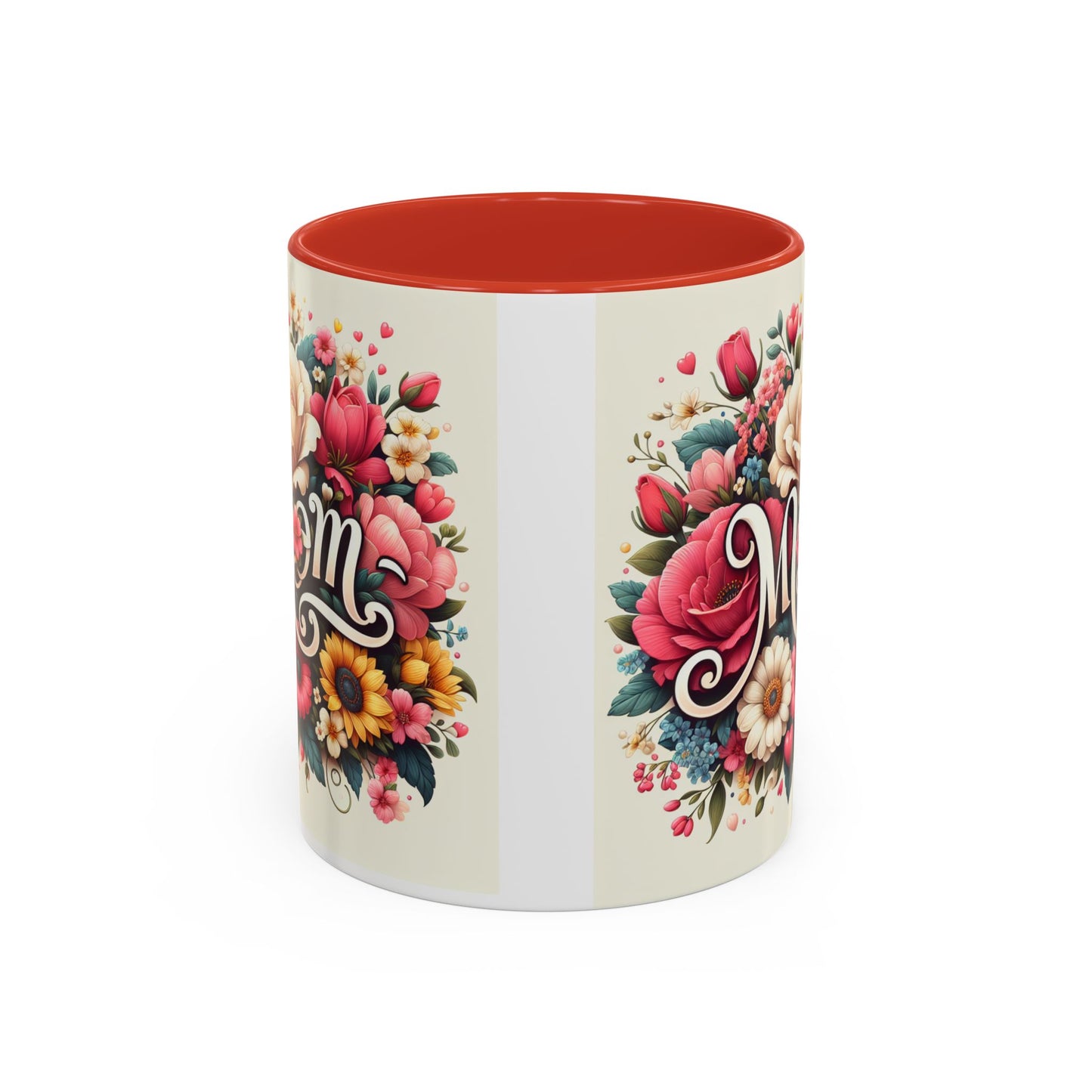 Floral Mom Coffee Mug - Colorful 11oz & 15oz Accent Mug for Mother's Day