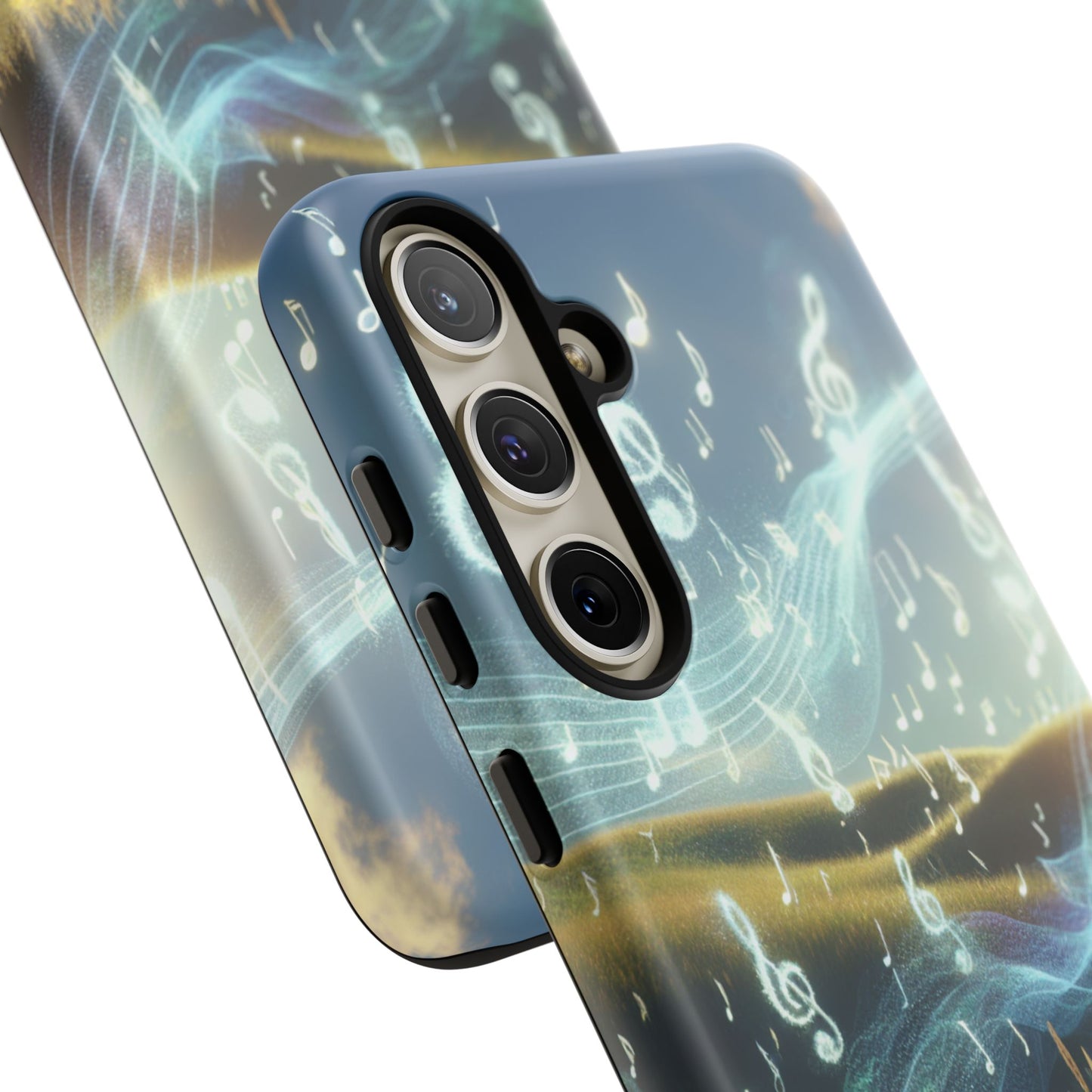 Musical Notes Phone Case - Nature-Inspired Tough Case for Music Lovers