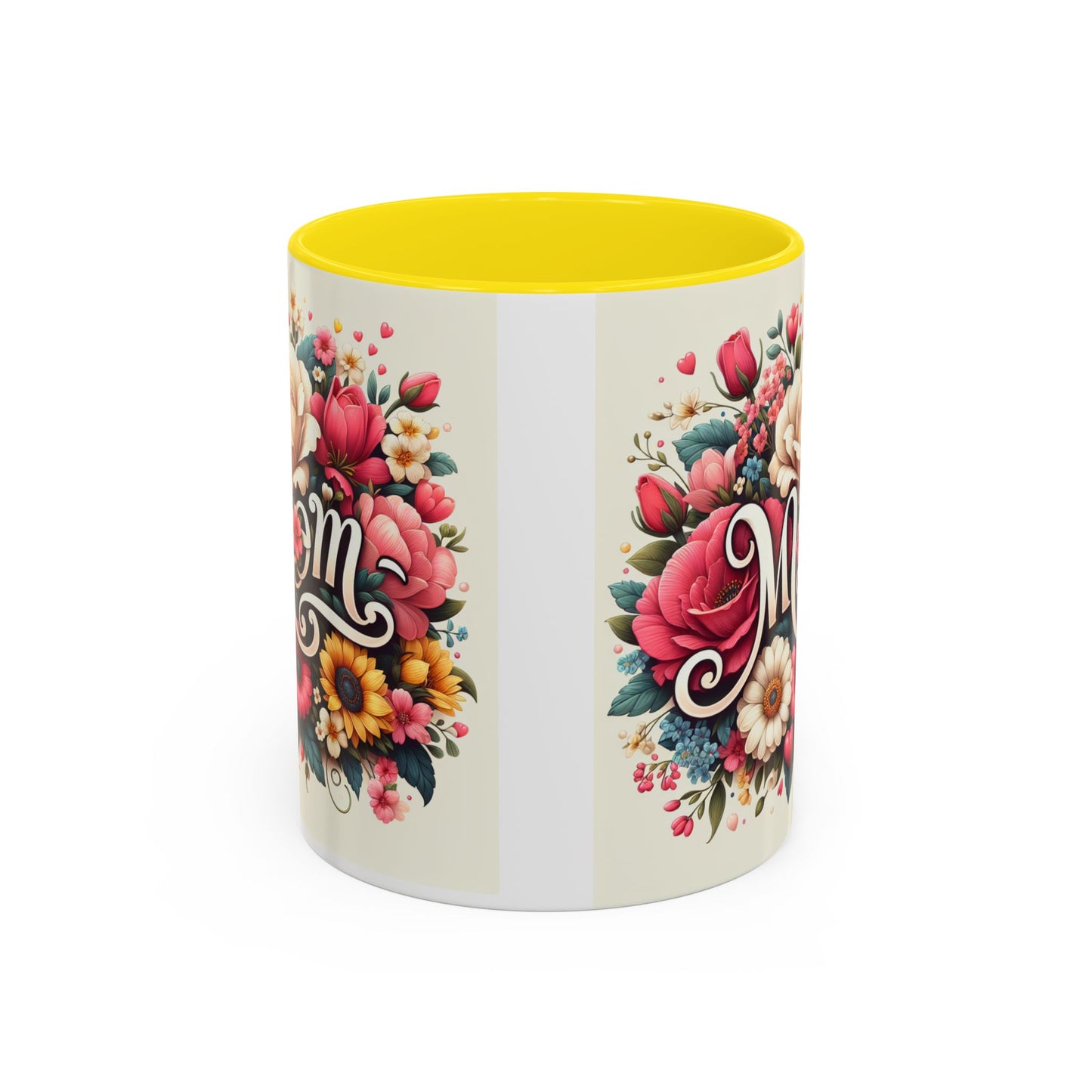 Floral Mom Coffee Mug - Colorful 11oz & 15oz Accent Mug for Mother's Day