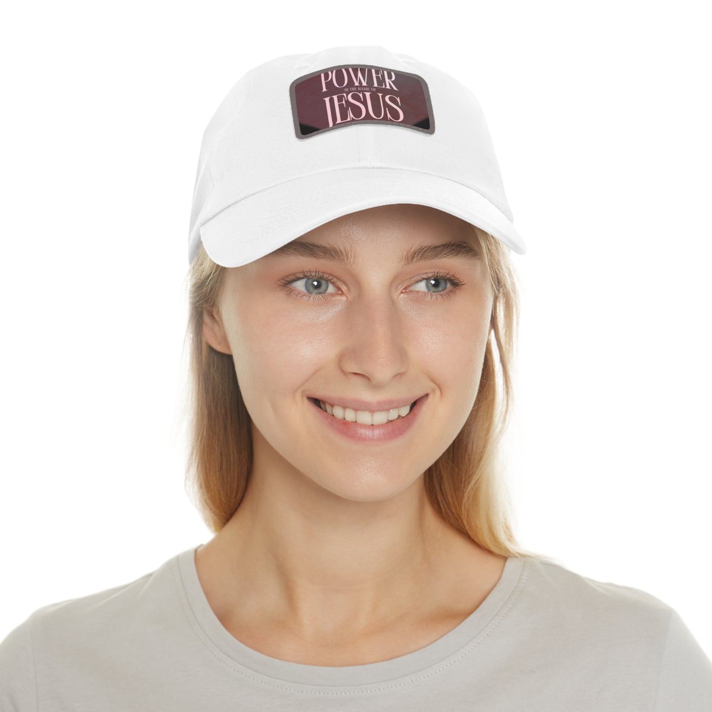 Copy of Faith-Inspired Dad Hat with Leather Patch | Stylish Black Cap for Everyday Wear