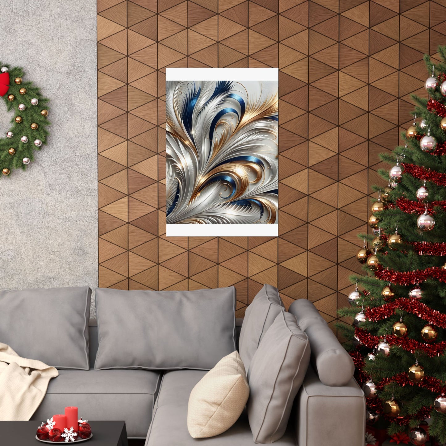 Elegant Abstract Matte Vertical Poster – Decorative Wall Art for Home & Office