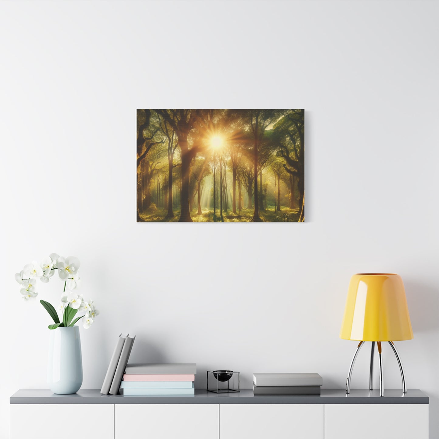 Serene Forest Matte Canvas Art - 1.25" Stretched Wall Decor