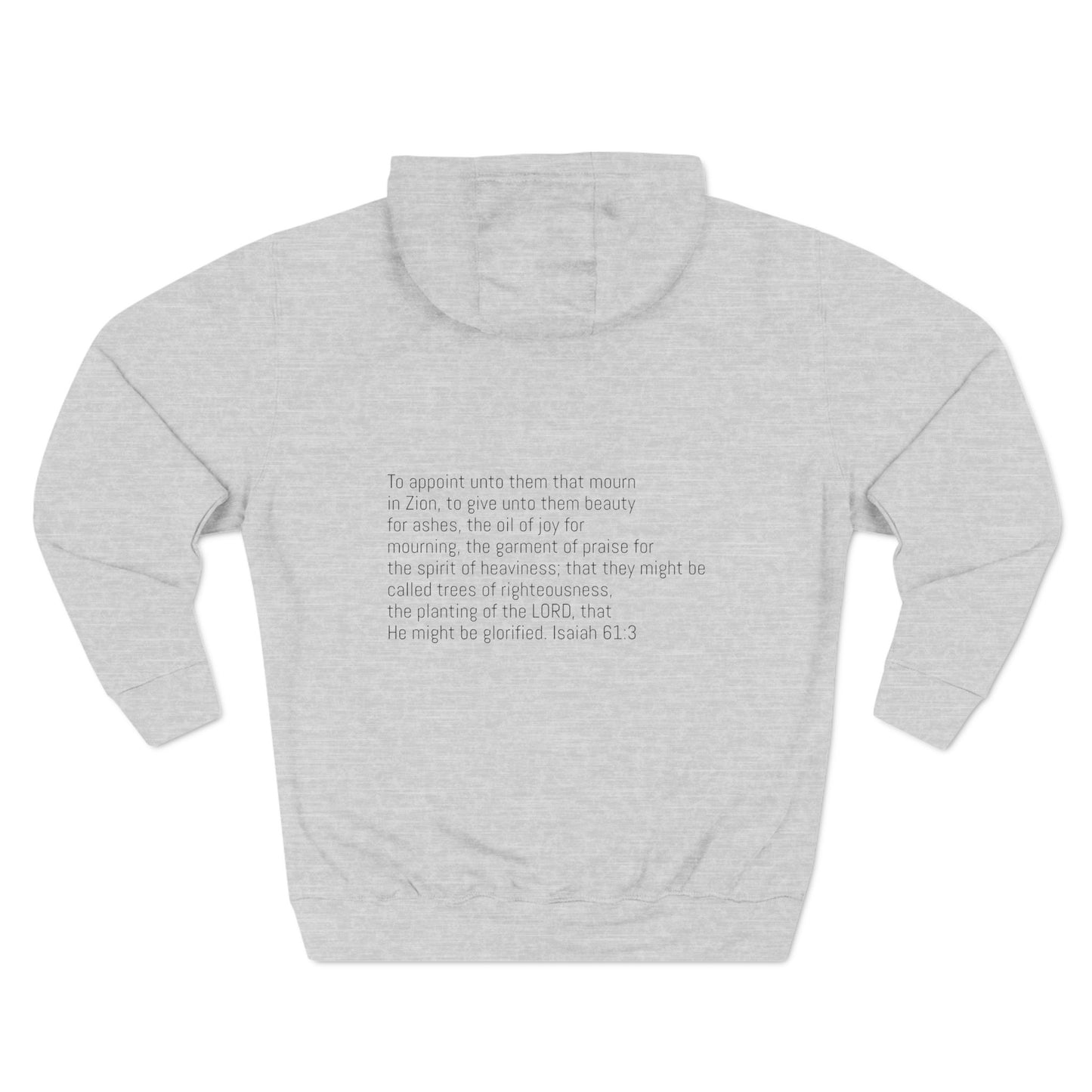 Three-Panel Fleece Hoodie