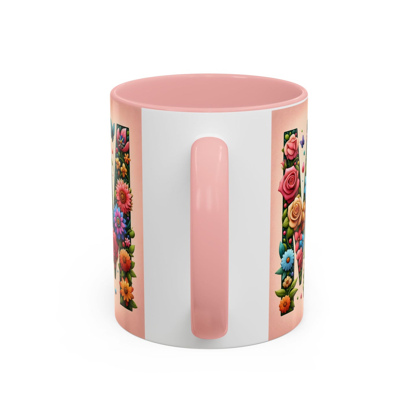 Floral Mom Coffee Mug - Vibrant Pink Accent Cup for Mother's Day & Everyday Use