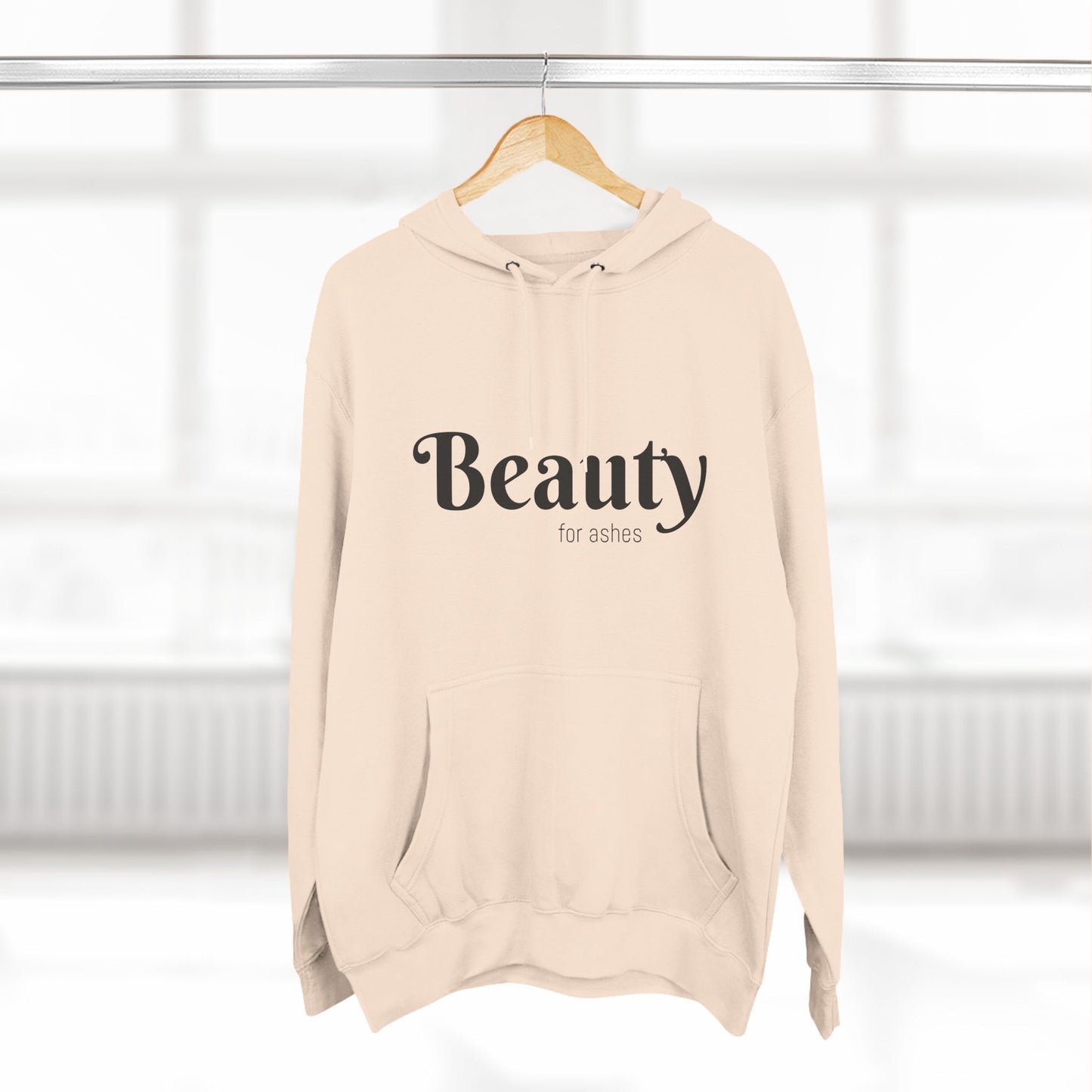 Three-Panel Fleece Hoodie