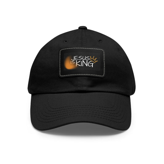 Copy of Faith-Inspired Dad Hat with Leather Patch | Stylish Black Cap for Everyday Wear