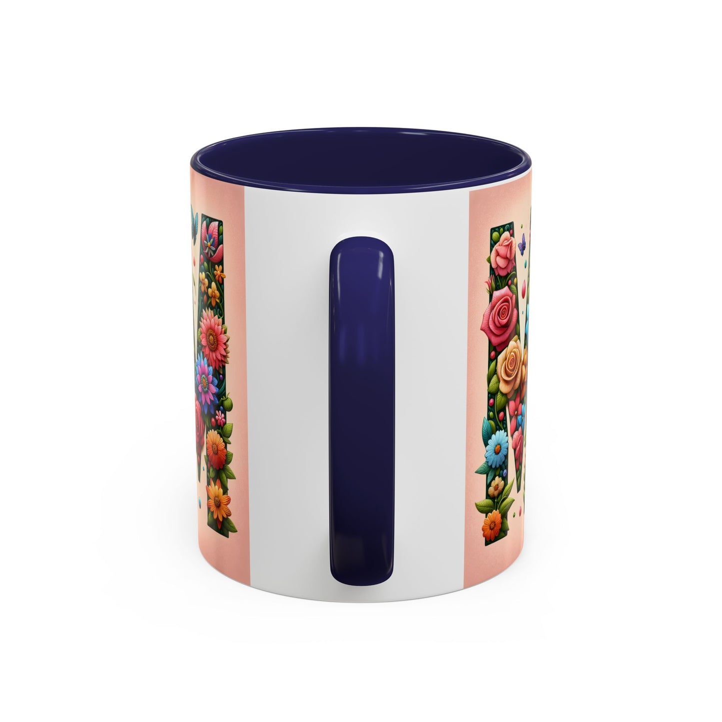 Floral Mom Coffee Mug - Vibrant Pink Accent Cup for Mother's Day & Everyday Use