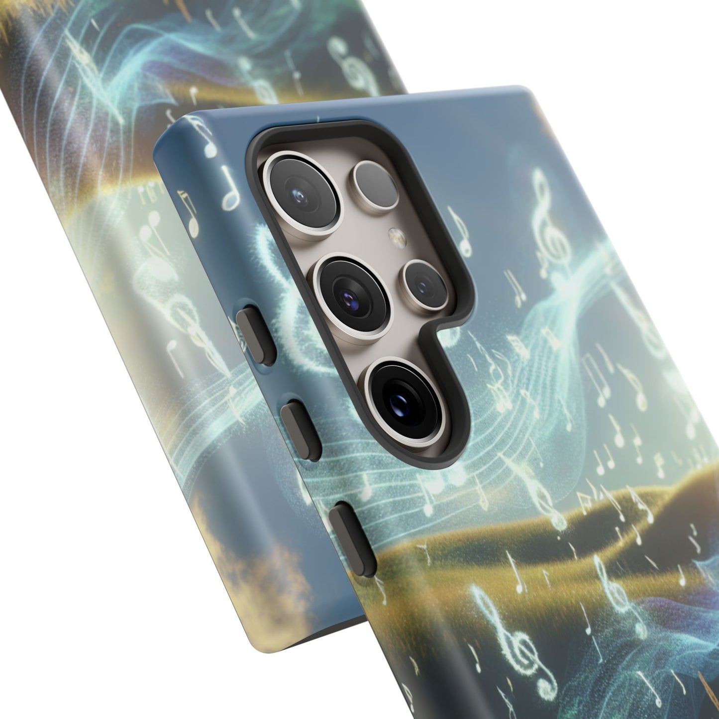 Musical Notes Phone Case - Nature-Inspired Tough Case for Music Lovers
