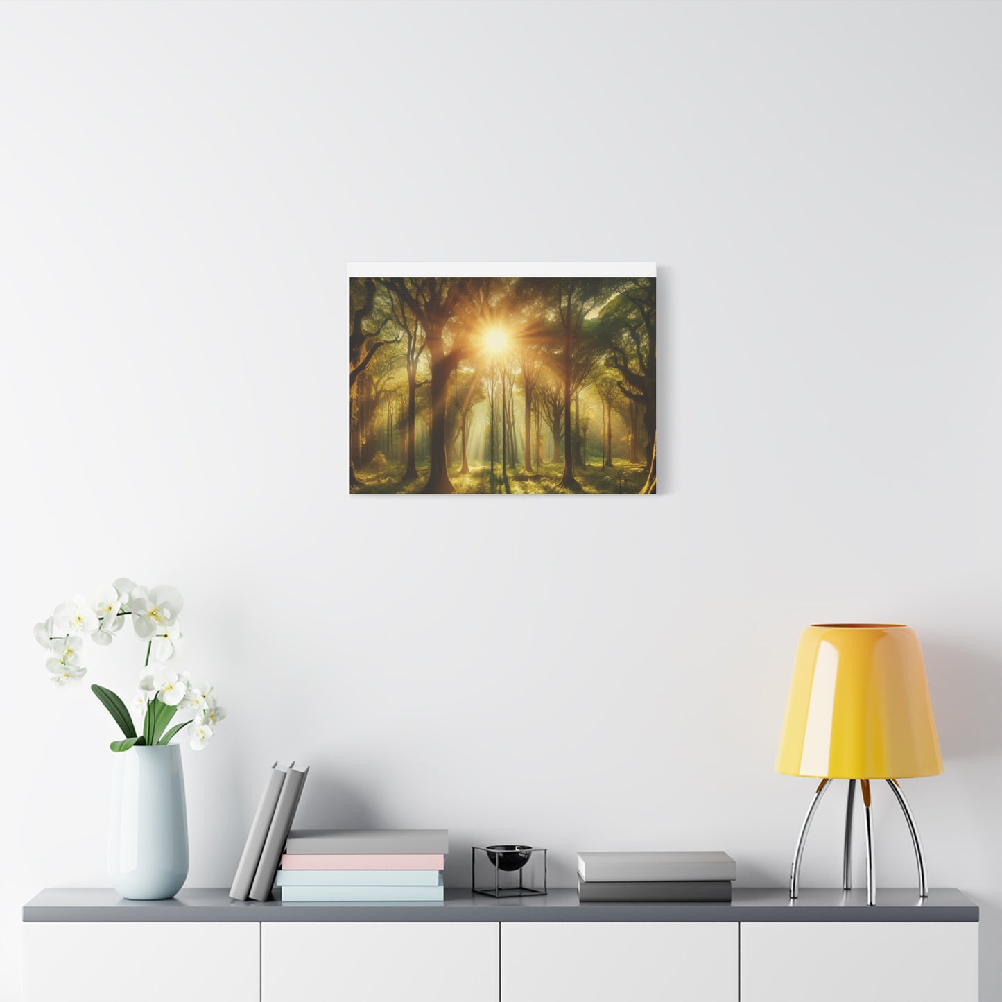 Serene Forest Matte Canvas Art - 1.25" Stretched Wall Decor