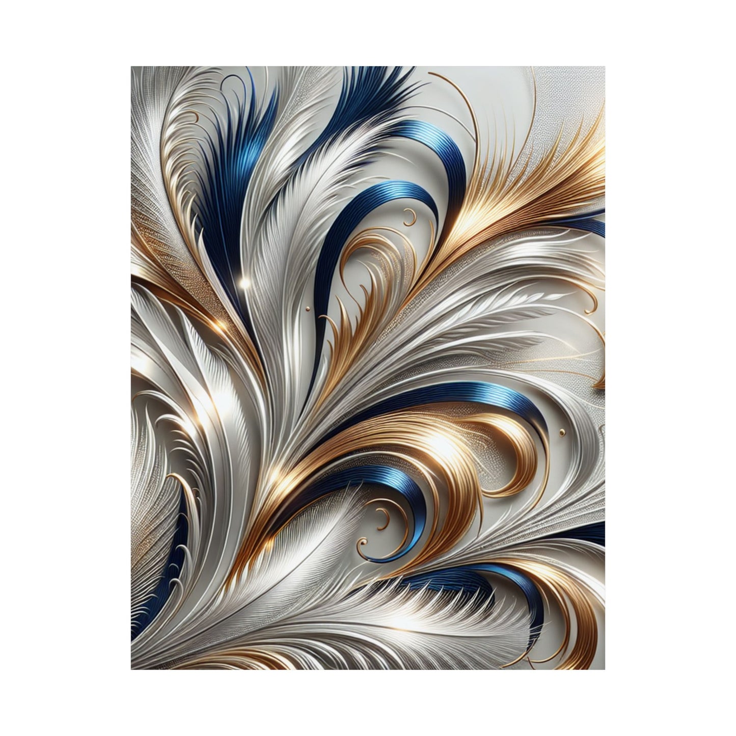 Elegant Abstract Matte Vertical Poster – Decorative Wall Art for Home & Office
