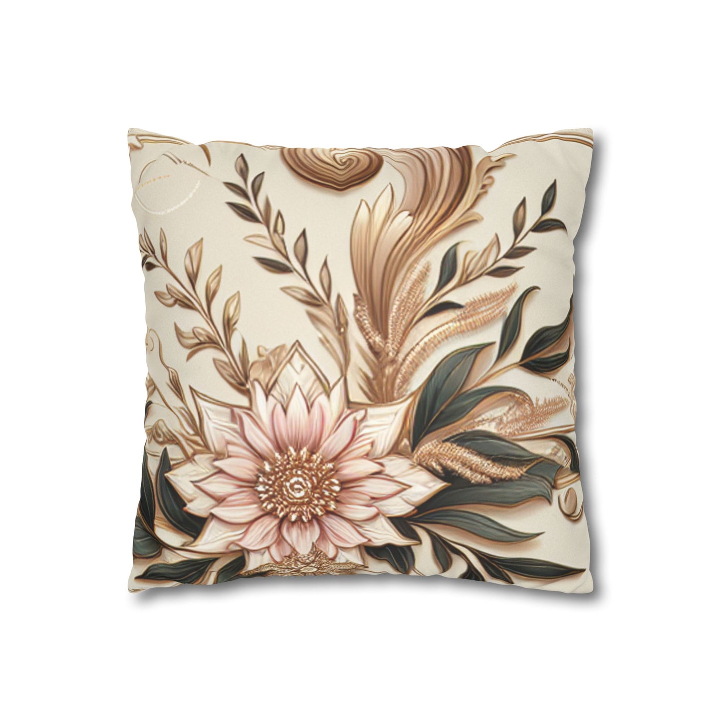 Faux Suede Square Pillowcase