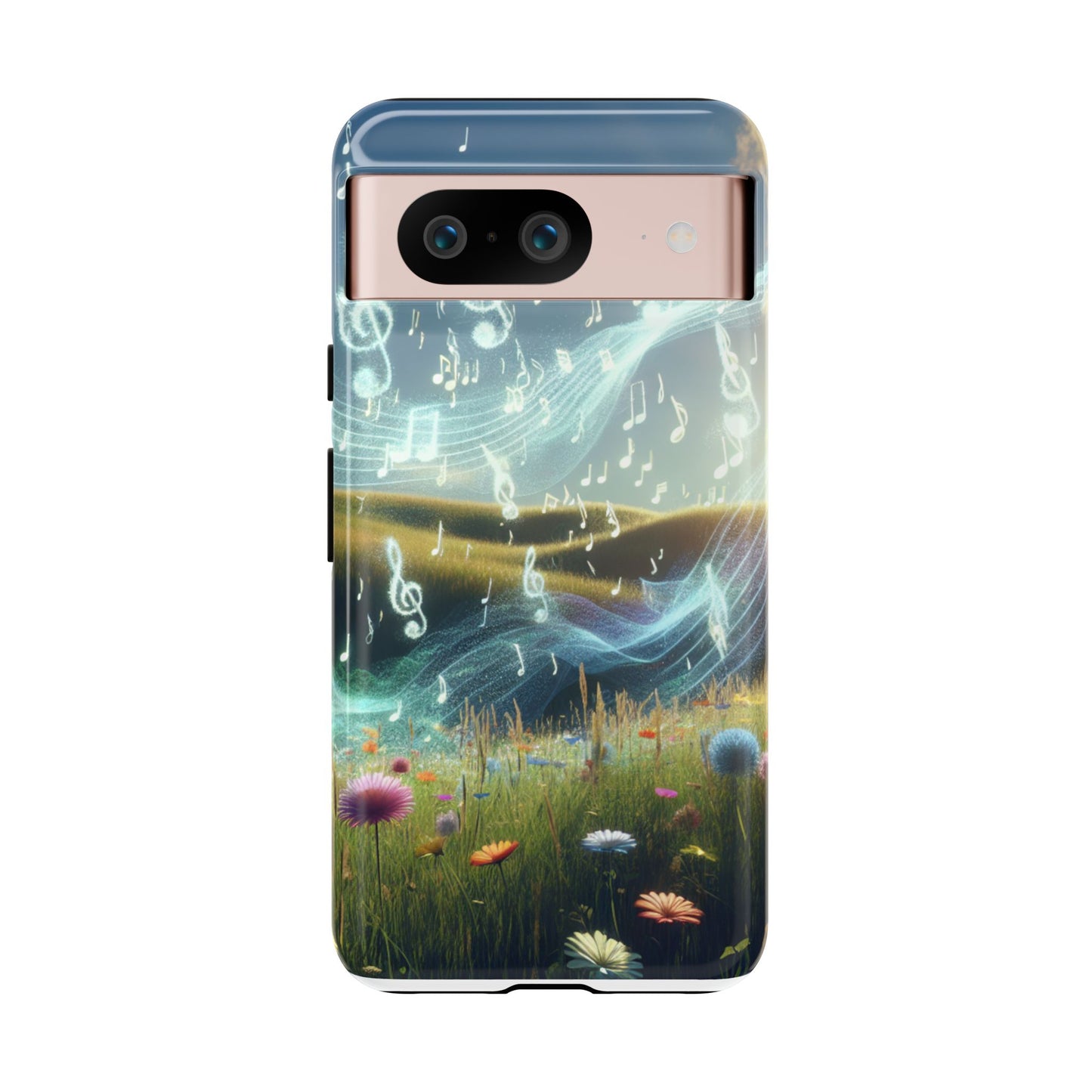 Musical Notes Phone Case - Nature-Inspired Tough Case for Music Lovers