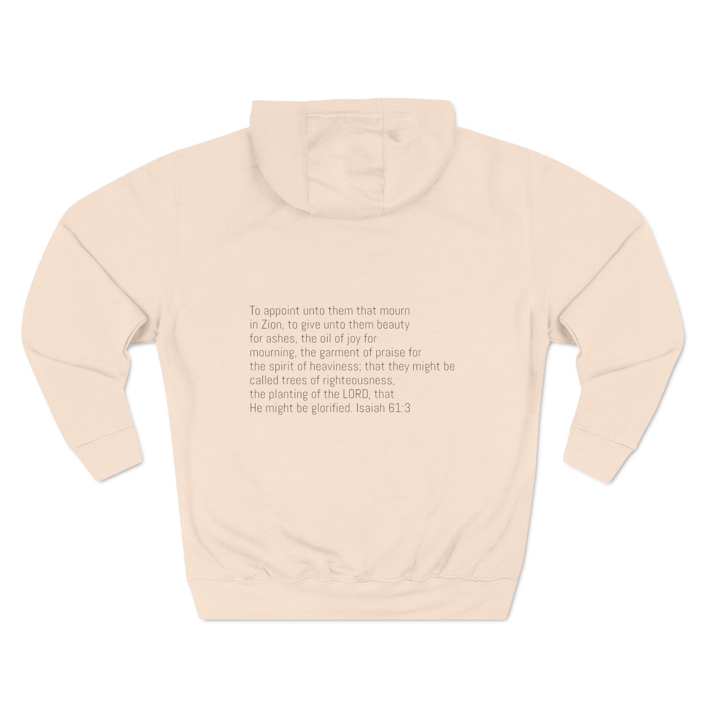 Three-Panel Fleece Hoodie