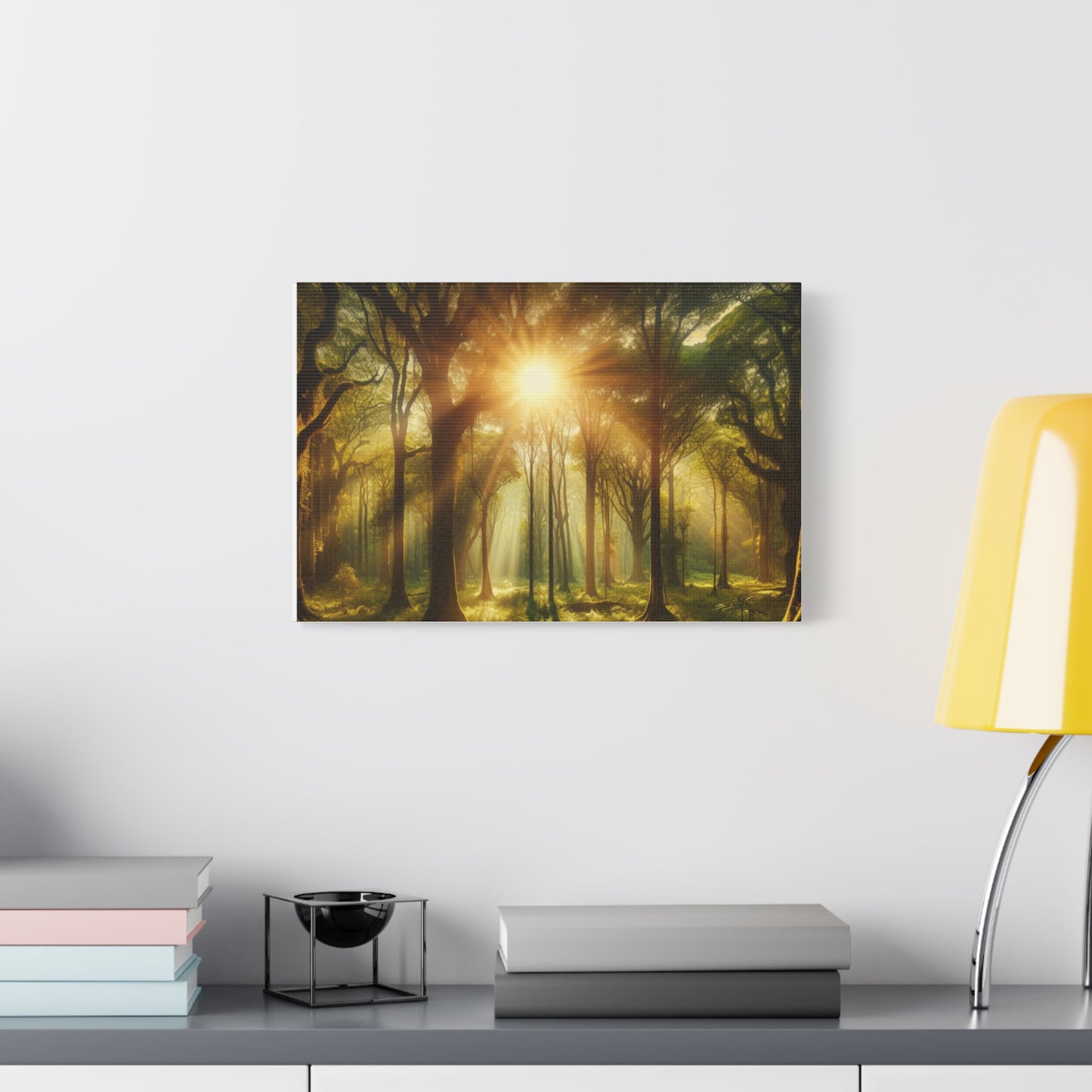 Serene Forest Matte Canvas Art - 1.25" Stretched Wall Decor