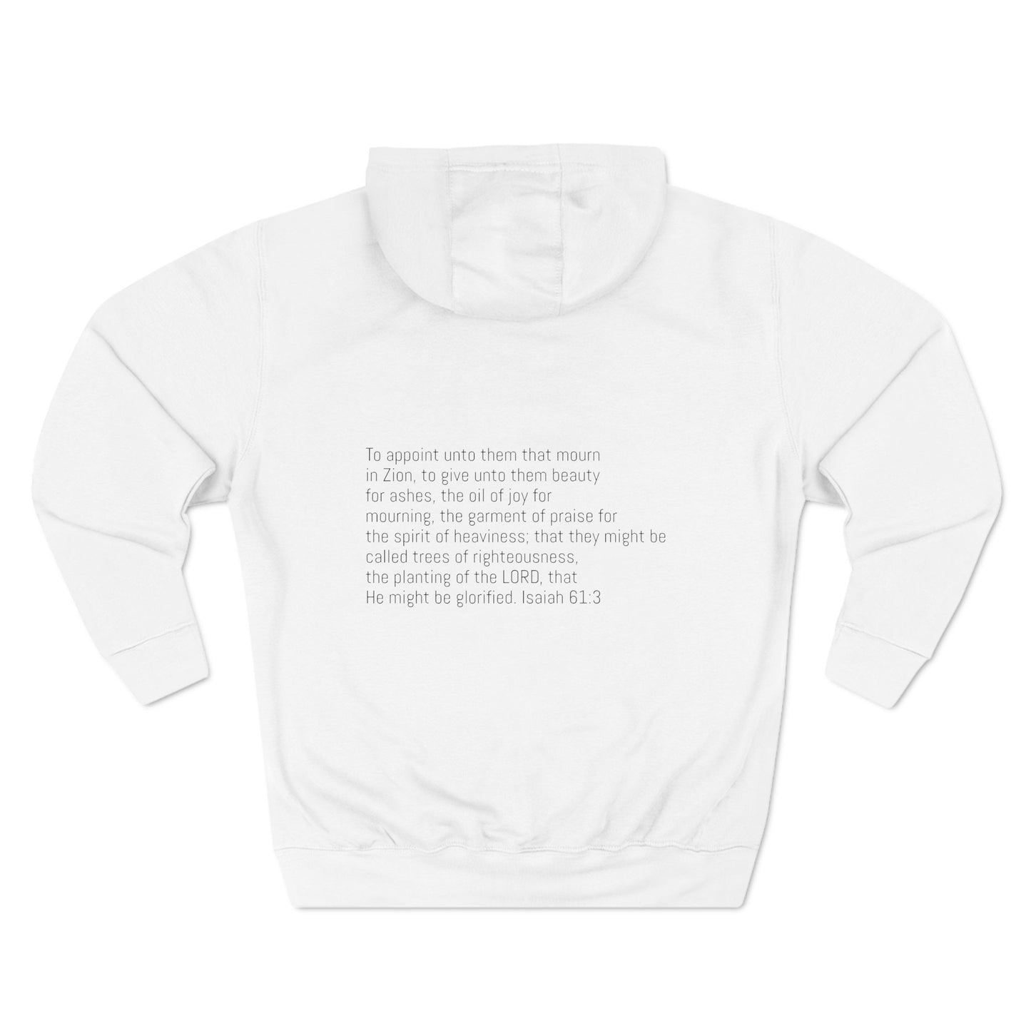 Three-Panel Fleece Hoodie