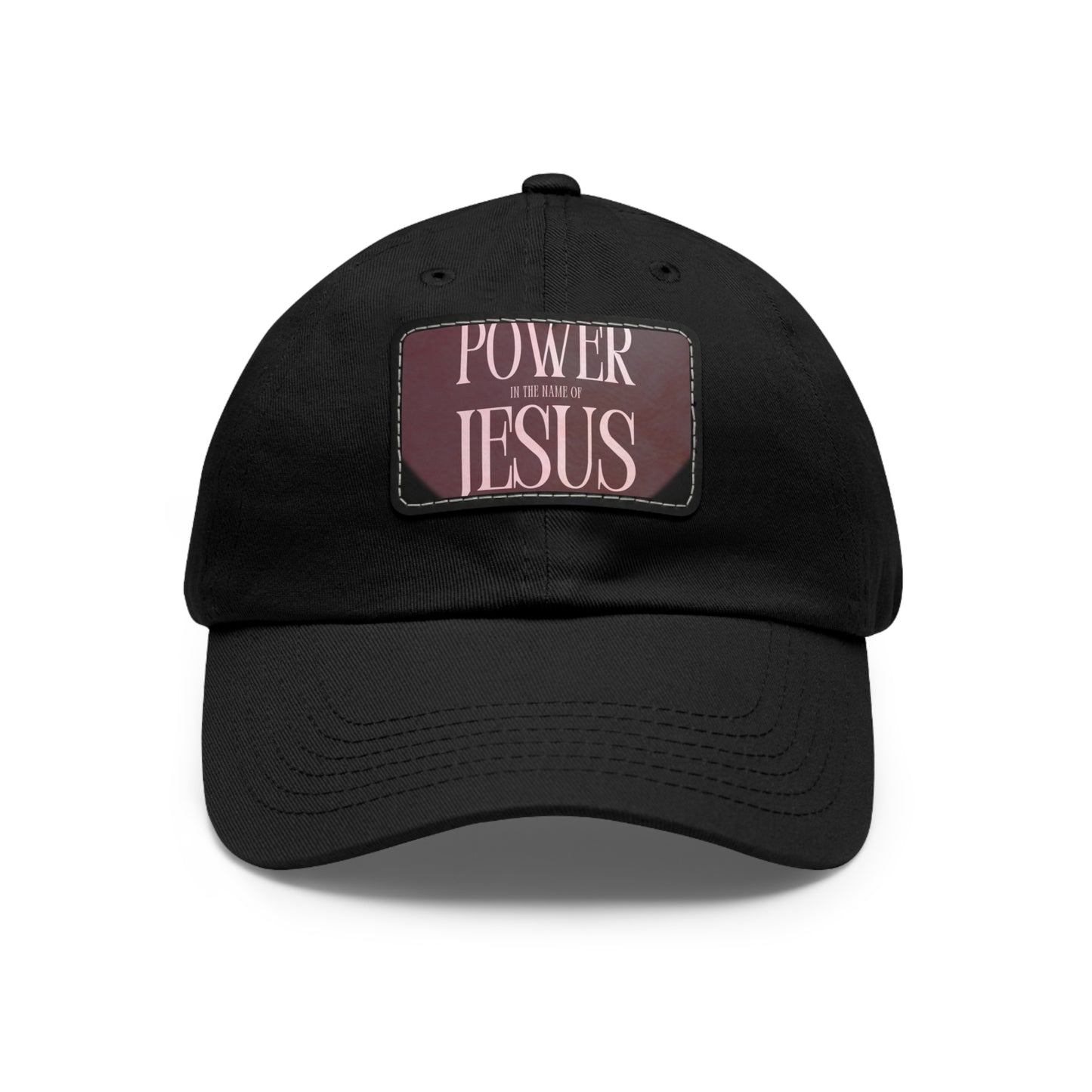 Copy of Faith-Inspired Dad Hat with Leather Patch | Stylish Black Cap for Everyday Wear