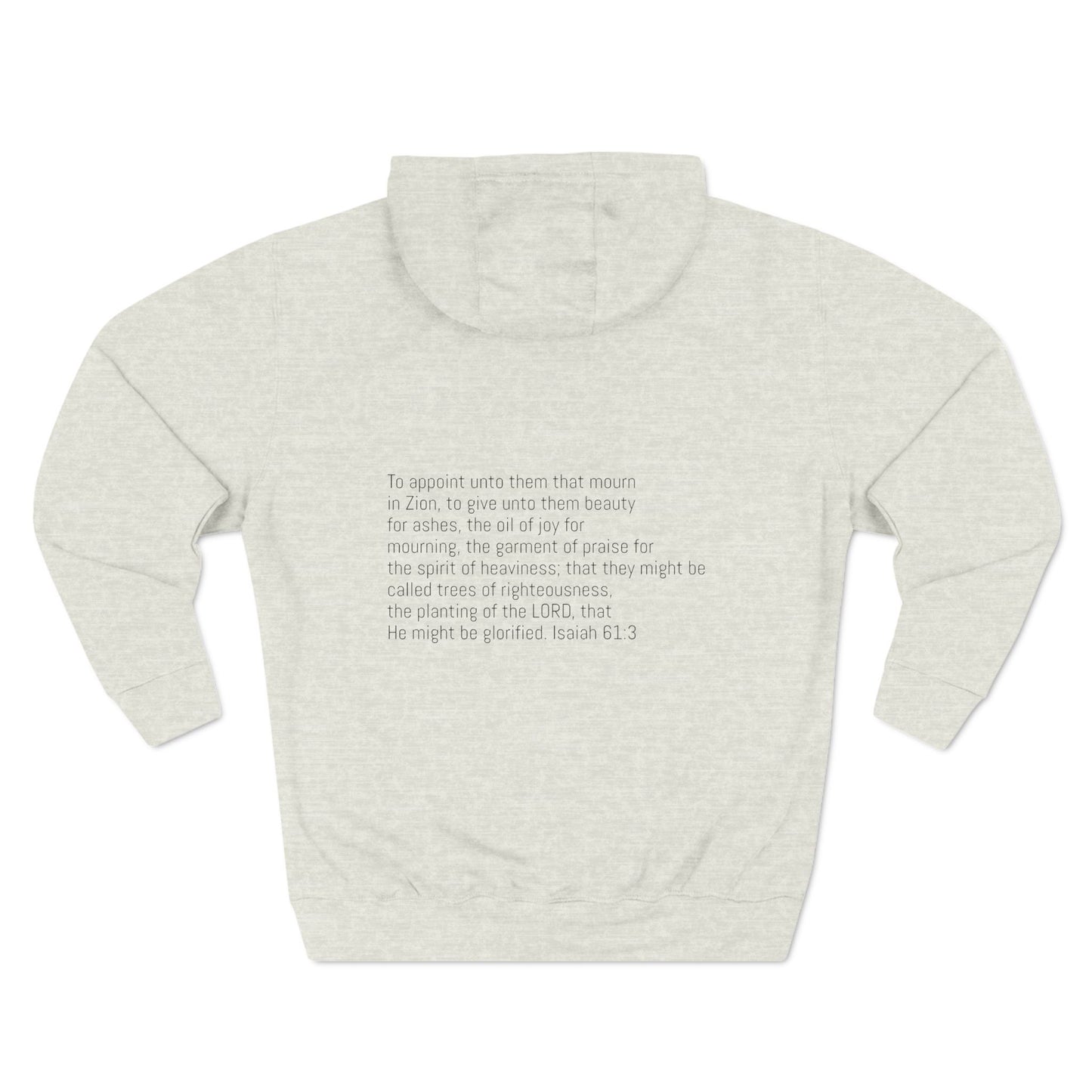 Three-Panel Fleece Hoodie