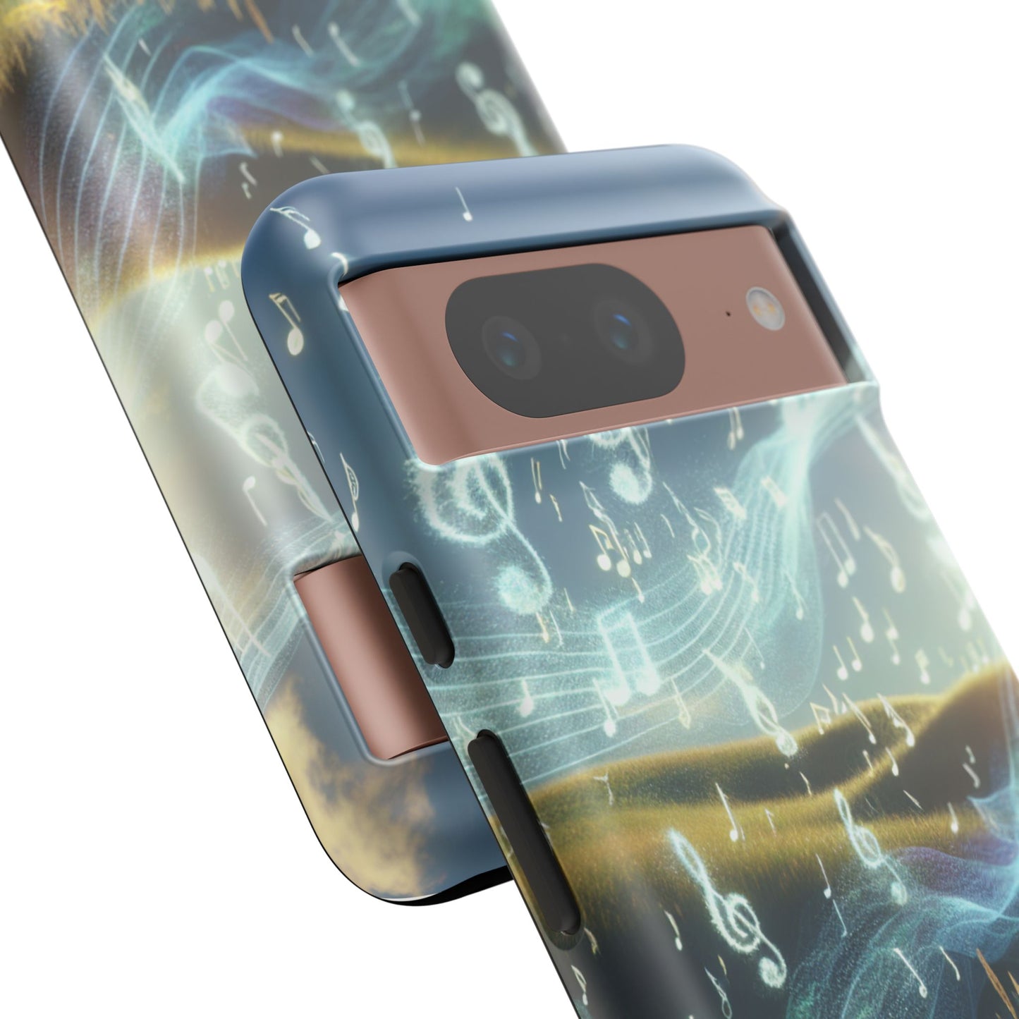 Musical Notes Phone Case - Nature-Inspired Tough Case for Music Lovers